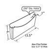 Azar Displays 250000 Clear Single Pocket Wall File