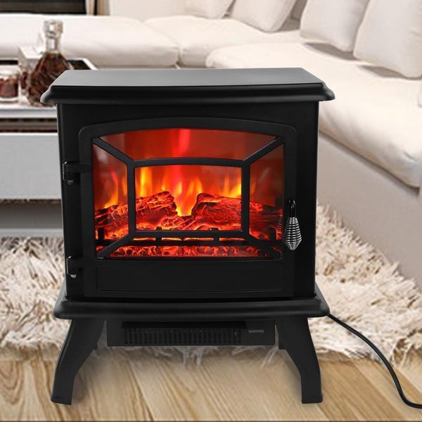 Zokop Home Room Electric Fireplace Heating Fire Flame Stove Adjustable 68℉-95℉