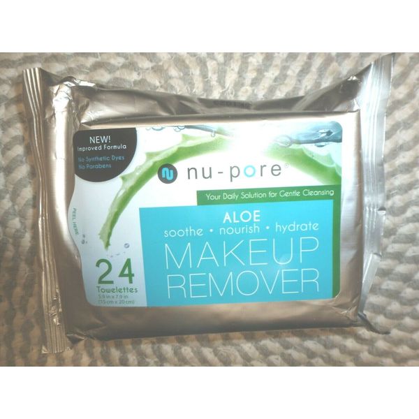 NU*PORE~~ALOE~~MAKEUP REMOVER~24 WIPES PER PACKAGE 3