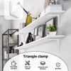 Bralucy Corner Bracket Shelf Support 2pcs Shelf Right Angle Stainless Support Shelf Bracket for Wall Mounted