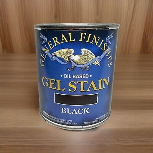 General Finishes Oil Based Gel Stain    Black    Quart