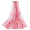 Plain Colour Chiffon Silk Style Scarf Shawl (Pink)