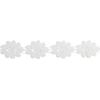 Crochet Flower Lace Trim White - per metre