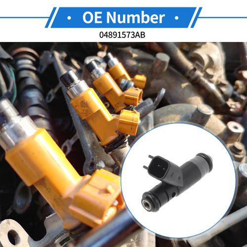 A ABSOPRO 4 Pcs No.04891573AB Fuel Injector for Dodge Neon L4 2.0L SOHC 2004-2005 Car Engine Flow Match Fuel Nozzle