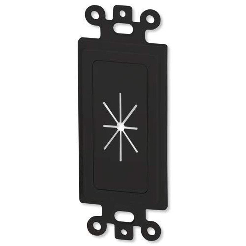 DATA COMM Electronics 45-0016-BK Décor Insert with Flexible Opening ...