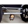 Buggygear Stroller Anti-Theft Lock, Wire Lock, Dial, Retractable Key, Stroller Lock, Chain, Security Lock Chain, Buggy Cable Lock, Black N