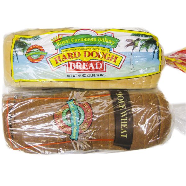 Jamaican Style Hard Dough Bread & Whole Wheat Hard Dough Bread (Large)