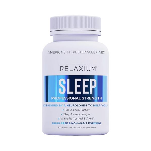 Relaxium Sleep Natural Dietary Supplement for Better Sleep (60 Capsules)