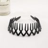 2 PCS Shark Tooth Hairband Plastic Headband Tooth Hair Hoop for Women Men Hair Accessory