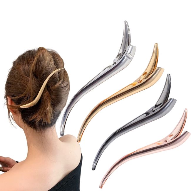 Abteilklammern Friseur Metall Haarklammern Friseurbedarf Haarspangen Damen Haarklammer Groß Combi-Clip Haarspange Gold Entenschnabel Hair Clip Krokodil Haarklammer Haar Zubehör