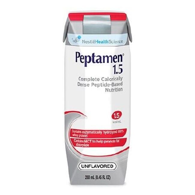 Peptamen 1.5 Unflavored, 250mL, Carton, Ready to Use, Adult, 1 Count