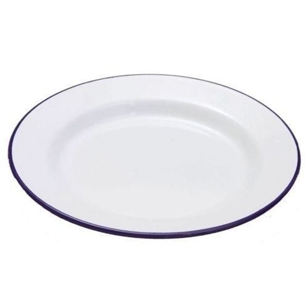 Enamel Pie/Dinner Plate 24cm -Perfect for Apple pies. (Pack of 2)