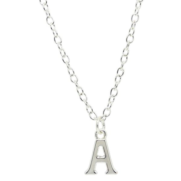 Bluebubble ALPHABET A-Z Initial Charm Necklace Gift Boxed (Letter A)