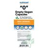 Nutricost Empty Capsules Size 0 Vegan - 1,000 Clear Empty Plant-Based Capsules
