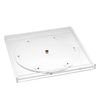 russell+hazel Acrylic Carousel Bloc Accessory Tray, Clear, 8.5" x 8.5" x .683"