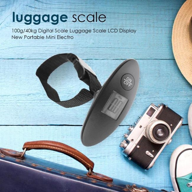 1Pc 40kg/100g LCD Digital Electronic Luggage Scale Portable