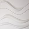 Easy Peel & Stick Durable Plastic 3D Wall Panel-GAPLESS WAVE. 12 Panels/32sf