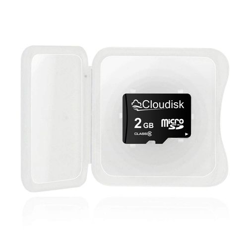 Cloudisk Pack of 2 Micro SD Card 2GB Flash Memory Card C6 with SD Adapter