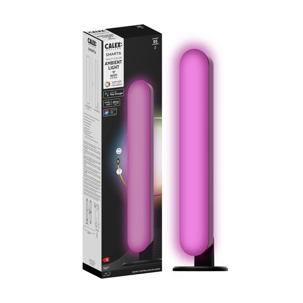 Calex Smart Table Lamp - Standing Light Bar - RGB+Warm White