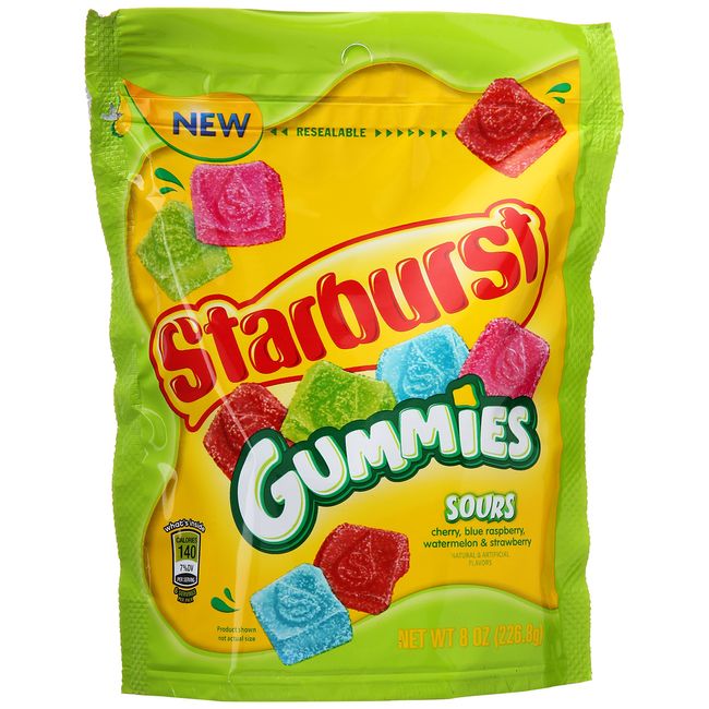 Starburst, Gummies Sours, 8 Ounce