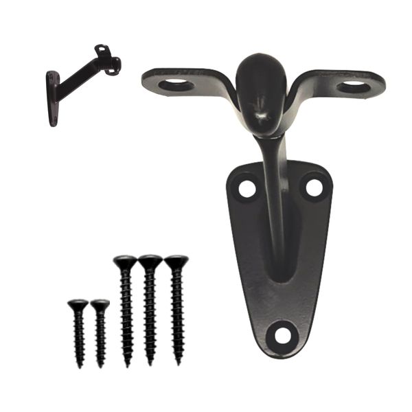 Heavy Duty Handrail Bracket Oil Rubbed Bronze Black, 3 Pack | HOWTOOL