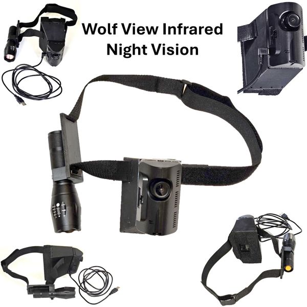 Wolf View - Night Vision Goggles IR Infrared NVG with Head Mounting Strap Record