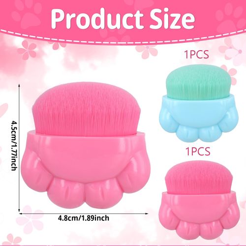 Kabwea 2 pezzi Sunscreen Applicator Kids, applicatore crema solare per bambini, pennello per la pulizia del pennello, pennello per il trucco, fondotinta, fondotinta