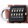 zeng Push Button Padlock,Gym Locker Locks with Code, for case, Toolbox, Fence, hasp Cabinet,Black