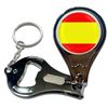 BadgeBeast.co.uk Spain Flag - Key Ring Bottle Opener and Nail Clipper