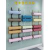 Wall-mounted foam roller holder organizer yoga mat Pilates 4-6 8-9, white 9