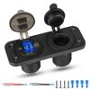 QC3.0 Dual USB Car Fast Charger, Cigarette Lighter Socket Adapter, LED Voltmeter