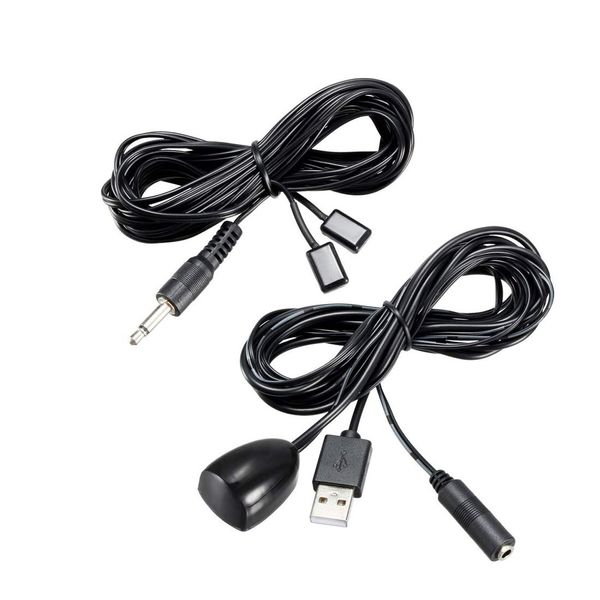 sourcing map Infrared Remote Extender Cable 1 Receiver 2 Emitters Repeater Kit USB Adapter