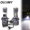 PAIR H4 Mini Bi-LED Projector Lens Hi/Lo Beam Left Right Hand Drive Motorcycle