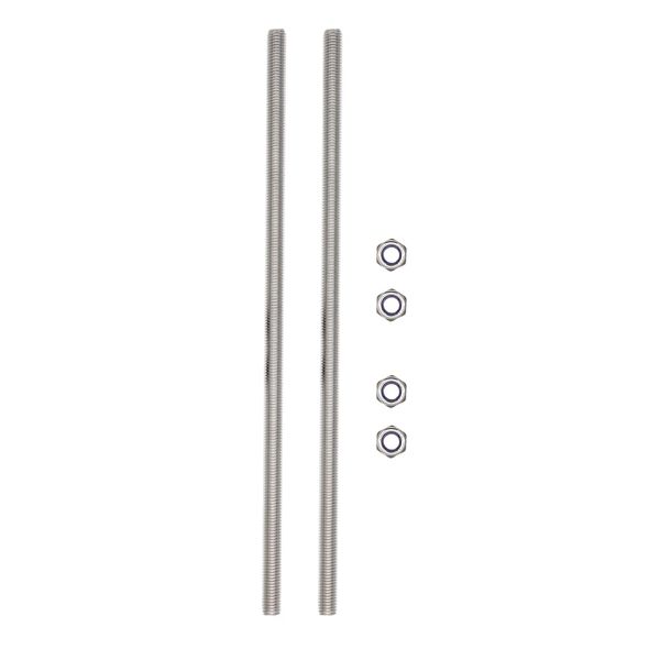 M8x250mm Fully Threaded Rod Studs Long Metric Threaded Screw 304 Stainless Steel Right Hand Threads All Threaded Rod Studs for Anchor Bolts Clamps Hangers U-Bolts 2 Pack