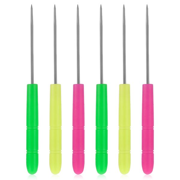 6 Pieces Sugar Stir Needle, Cookie Scribe Tool Cookie Decorating Supplies Scriber Needle Biscuit Icing Pin DIY Baking Pin Stainless Steel Pin Baking Scribe Tool Marking Patterns