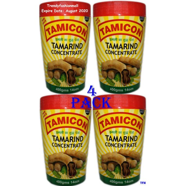 Tamicon Tamarind Paste 100% Natural 14 oz - 4Pack