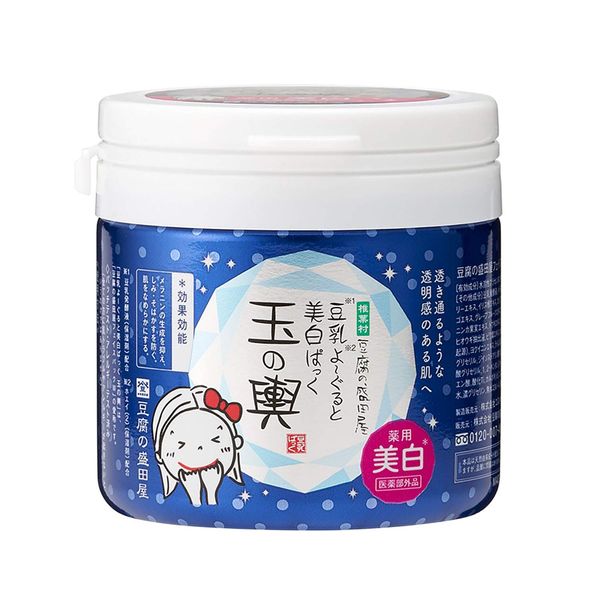 [Quasi-Drug] Tofu no Moritaya Medicated Whitening Paint Pack, Medicated Soy Milk Yogurto Whitening Pack, Tamano Shrine, 5.3 oz (150 g)