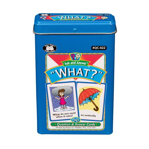 Super Duper Publications | Ask and Answer® What Questions Flash Card Deck | Educational Learning Resource for Children