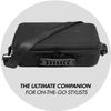 Sam Villa Blow Dryer Case - Tailored Compartments for Blow Dryer, Nozzles, Diffuser & Tools, Adjustable Velcro Straps for Secure Storage