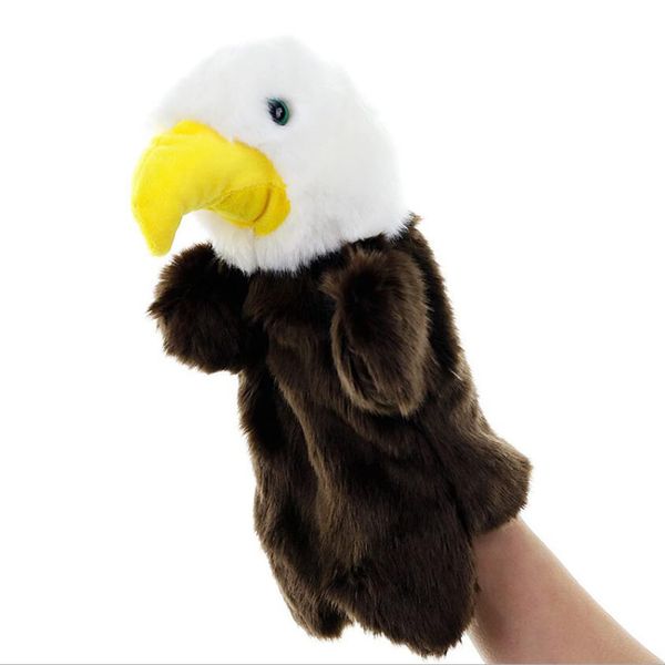 Plush Eagle Hand Puppets Stuffed Animals Toys for Imaginative Pretend Play Storytelling Gifts for Kids Boys Girls