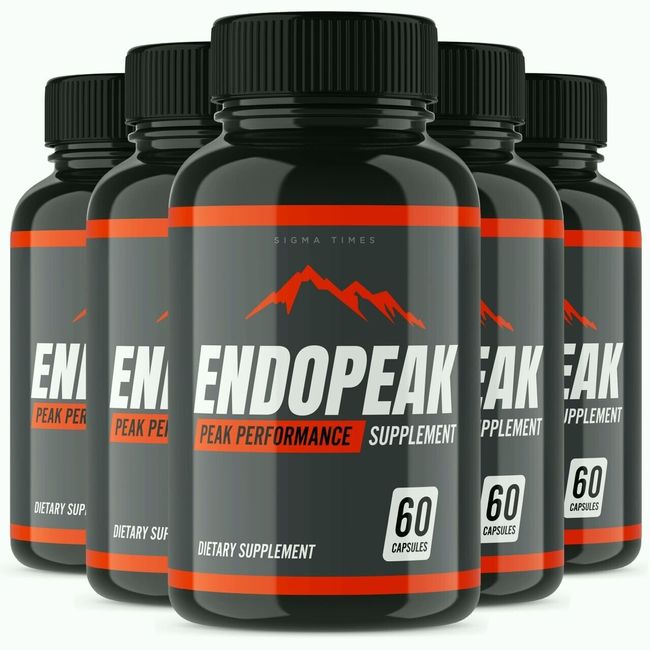 (5 pack) Endopeak Male Pills, Official Endopeak24 Supplement for Stamina Support