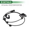 HEROFFIX ABS Wheel Speed Sensor ABS Sensor Anti-lock Braking System Sensor No.05105573AB for Jeep Compass 2007-2016 1 Pc Front Left