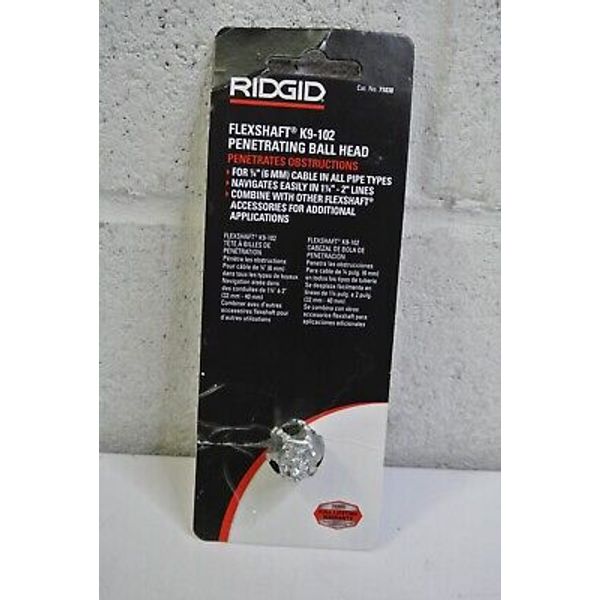 RIDGID 71838 Flexshaft K9-102 Penetrating Ball Head