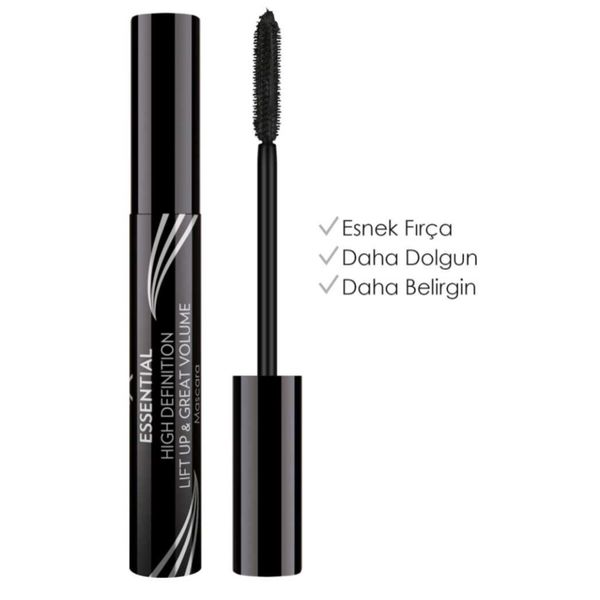 Essential High Definition & Liftup & Great Volume Mascara - Black - Hacim Veren Maskara-MFREYON00397