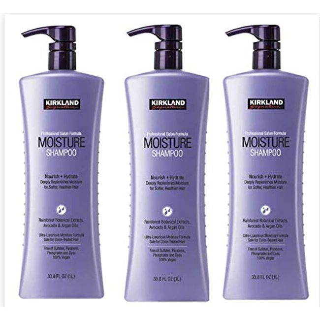 Kirkland Signature Moisturizing Shampoo New and improved formula 3-pack