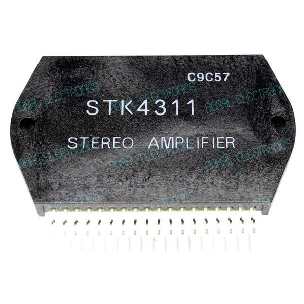STK4311 Integrated Circuit IC, with Heat Sink Compound Paste Stereo Amplifier