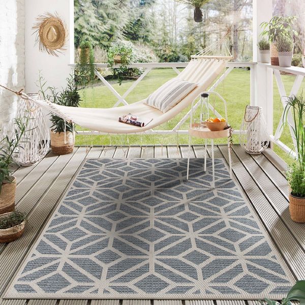 Rugshop Outdoorrugs Contemporary Geometric Indoor Outdoor Rugs Patio Rugs 8x10