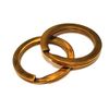 平押 Double Ring 30 mm Solid Brass (Fabric Finish), Set of 8