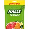 HALLS Defense Assorted Citrus Vitamin C Drops, Economy Pack, 80 Drops