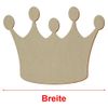 Bronze Wooden Crown V2-3-50 cm Decorative Crafts, Pack of 25, Size: 6 cm